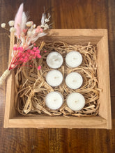 Load image into Gallery viewer, Whiskey Lounge soy tea lights by Rendezvous Candle co, standard size pack of 6