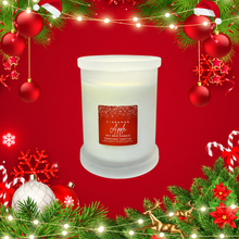 Load image into Gallery viewer, Cinnamon Apple soy wax candle Monaco frosted glass jar