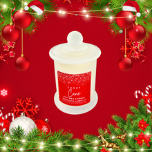 Load image into Gallery viewer, Candy Cane soy wax candle petite jar