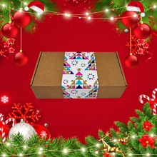 Load image into Gallery viewer, Christmas Little Sampler Trio Box with colourful christmas box band