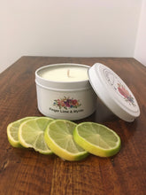 Load image into Gallery viewer, Finger Lime and Myrtle Scented Soy Candle