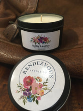 Load image into Gallery viewer, Sultry Leather Scented Soy Candle