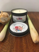 Load image into Gallery viewer, Lemongrass and Ginger Scented Soy Candle