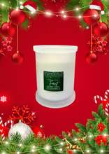 Load image into Gallery viewer, Christmas Forest Large Frosted Monaco Glass Jar 
