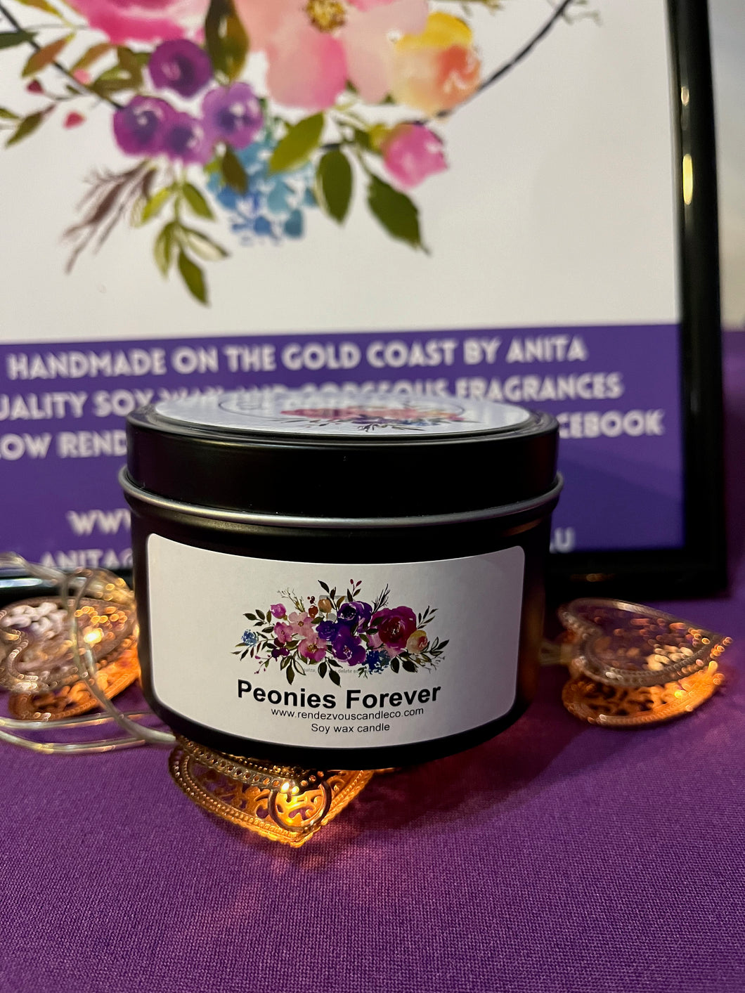 Peonies Forever Scented Soy Candle