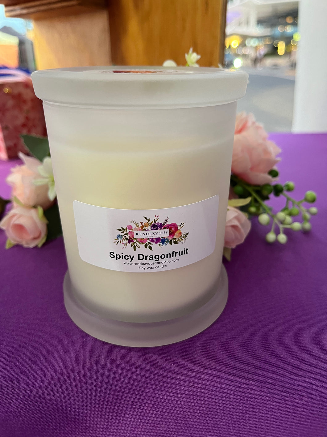 Spicy Dragonfruit Scented Soy Candle
