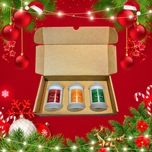 Load image into Gallery viewer, Christmas petite jar trio gift box set
