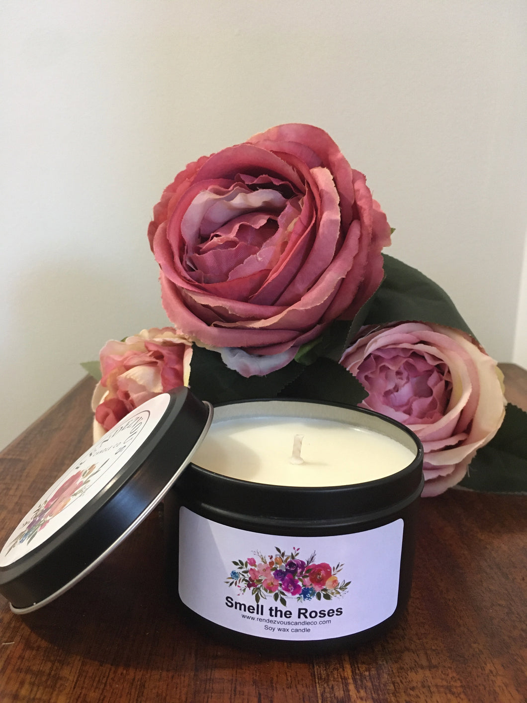 Smell the Roses Scented Soy Candle