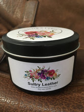 Load image into Gallery viewer, Sultry Leather Scented Soy Candle
